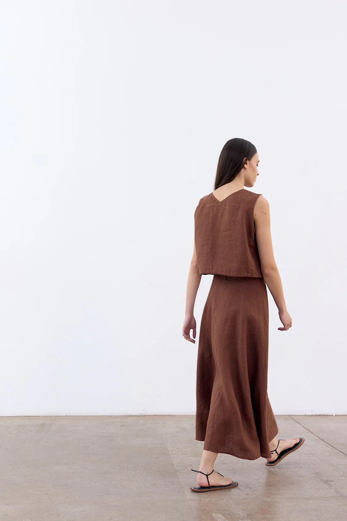 FALDA EVASE LINO GREDA