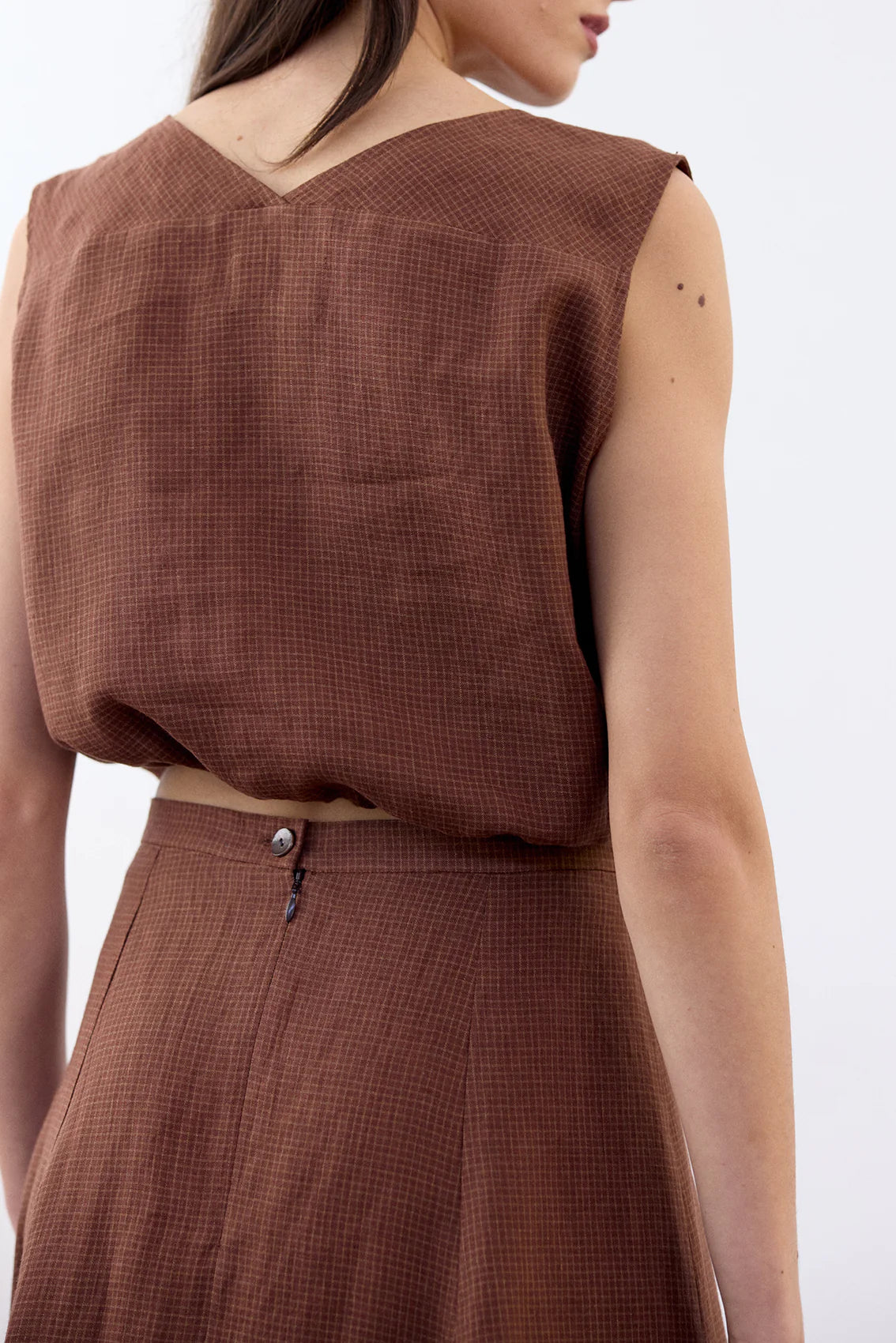 TOP CINTURA AJUSTABLE LINO GREDA