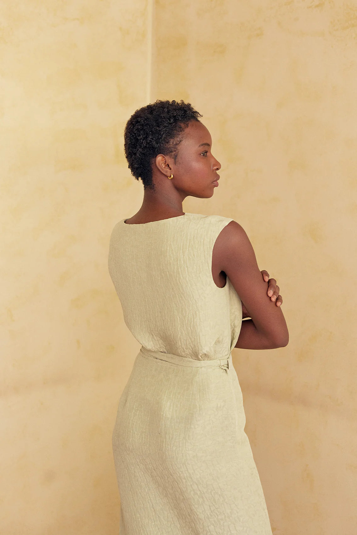 TOP DRAPEADO CORRUGADO SALVIA