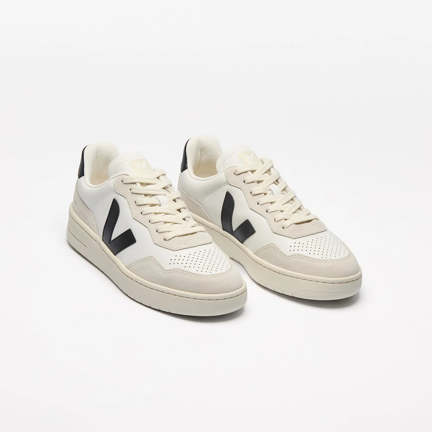 V-90 O.T. LEATHER WHITE_BLACK
