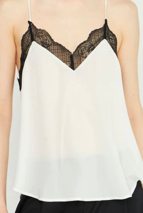TOP DE SEDA - Blanco / S