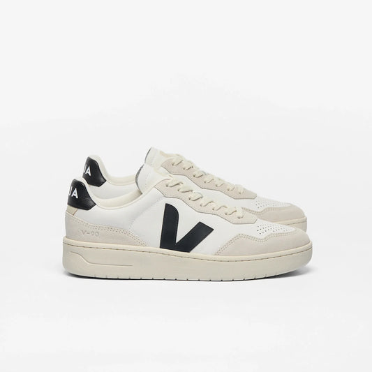 V-90 O.T. LEATHER WHITE_BLACK