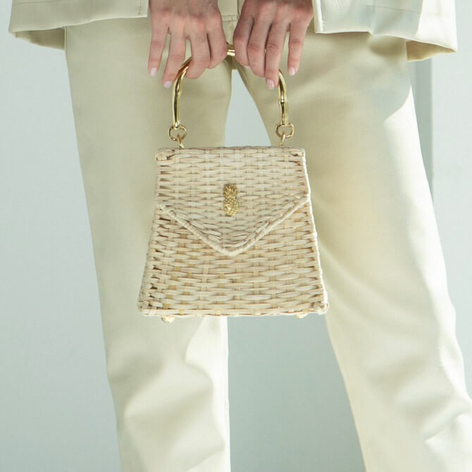 MINI WICKER HANDBAG